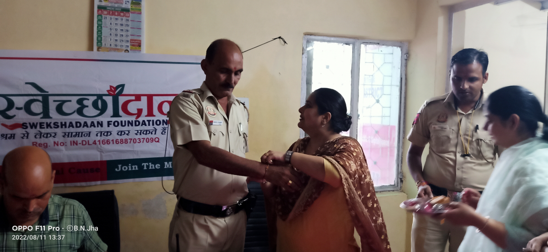 Raksha Bandhan Celebration with Delhi Police